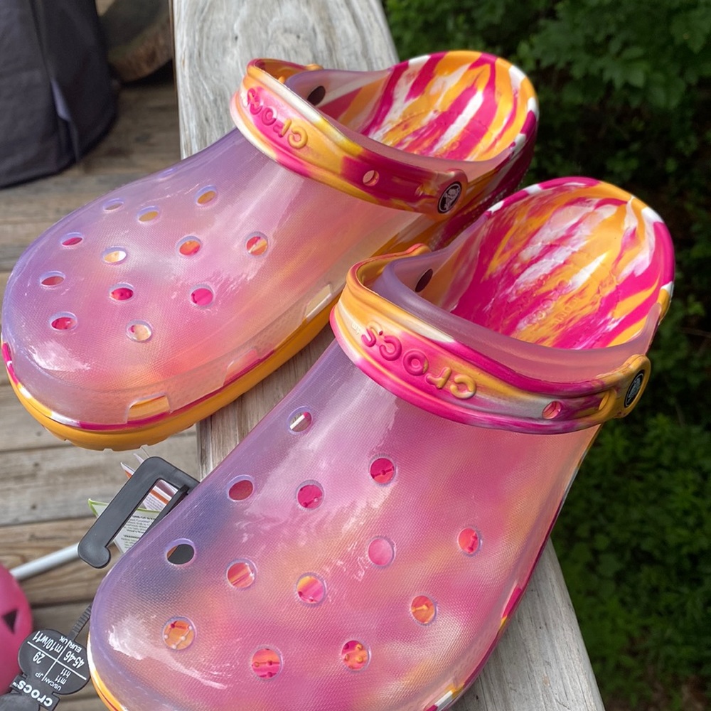 NEW CLASSIC TRANSLUCENT MARBLED CLOG MEN 11 EURO 45-46